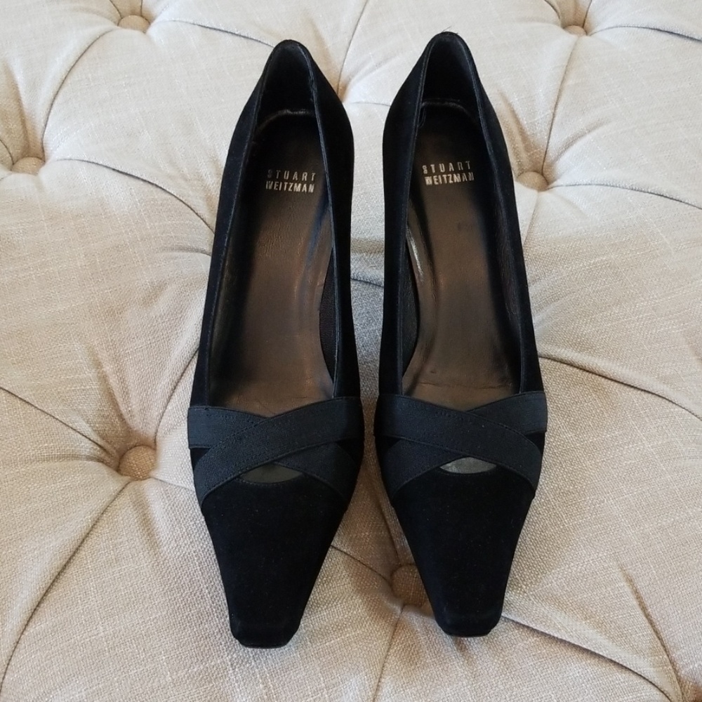 NWOT Stuart Weitzman Suede Ballet Pumps Heels